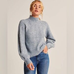 Abercrombie & Fitch Cable Mock Sweater